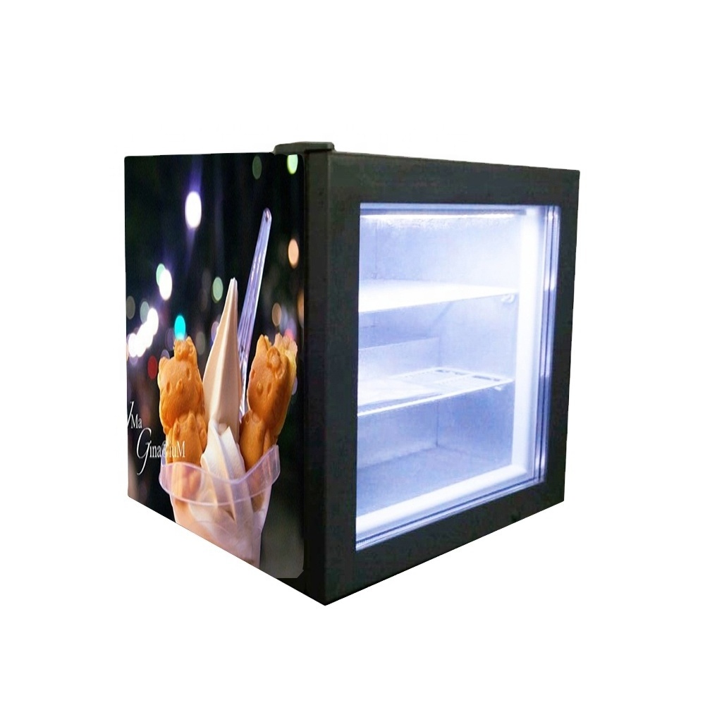 Factory 55L Gelato Ice Cream Mini Display Compact Freezer with Glass door