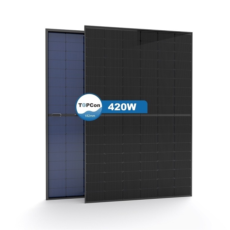 Germany Popular 400Watts All Black Solar Panel Monocrystalline 410w Mono Germany Solar Panel wholesale solar panel manufacturer