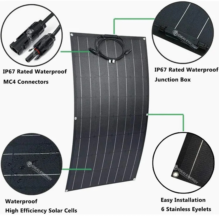 good quality solar flexible panels Rollable Bendable solar panels 300w 450w 500w Monocrystalline panel solar for RV boat/car