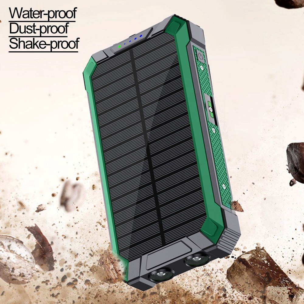 portable battery charger wireless fast charging solar power bank 50000mah power banks waterproof solar panel power bank