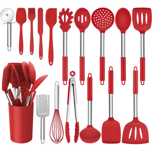 Custom High Quality Heat Resistant Cookware Kitchen Set Silicone Kitchen Utensil Set Wholesale Kitchenaid Utensil Set