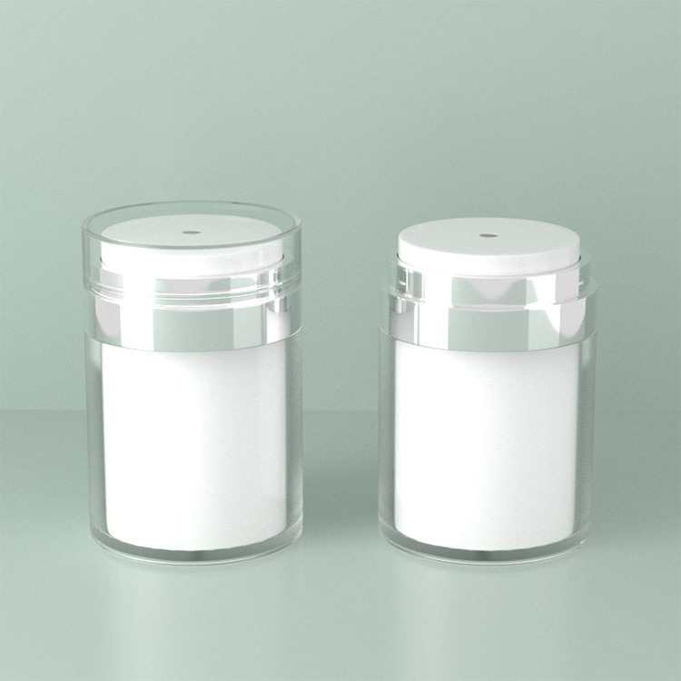 Custom Plastic PP PET Acrylic Frosted Clear Cosmetic Jars With Lid for Body Butter Scrub Lotion Powder Hair Cream Skincare