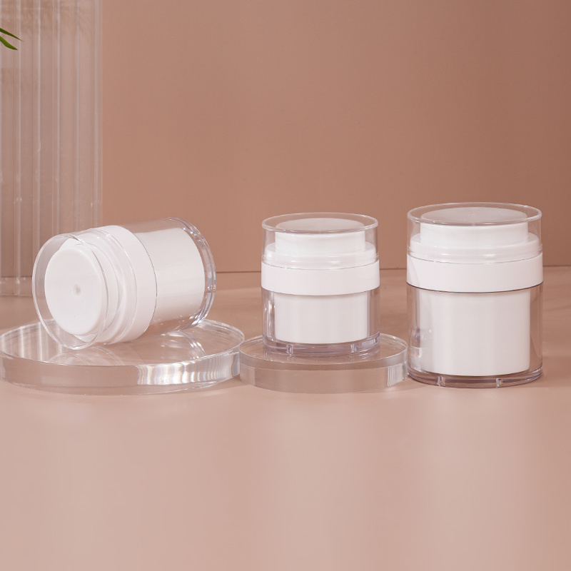 Custom Plastic PP PET Acrylic Frosted Clear Cosmetic Jars With Lid for Body Butter Scrub Lotion Powder Hair Cream Skincare