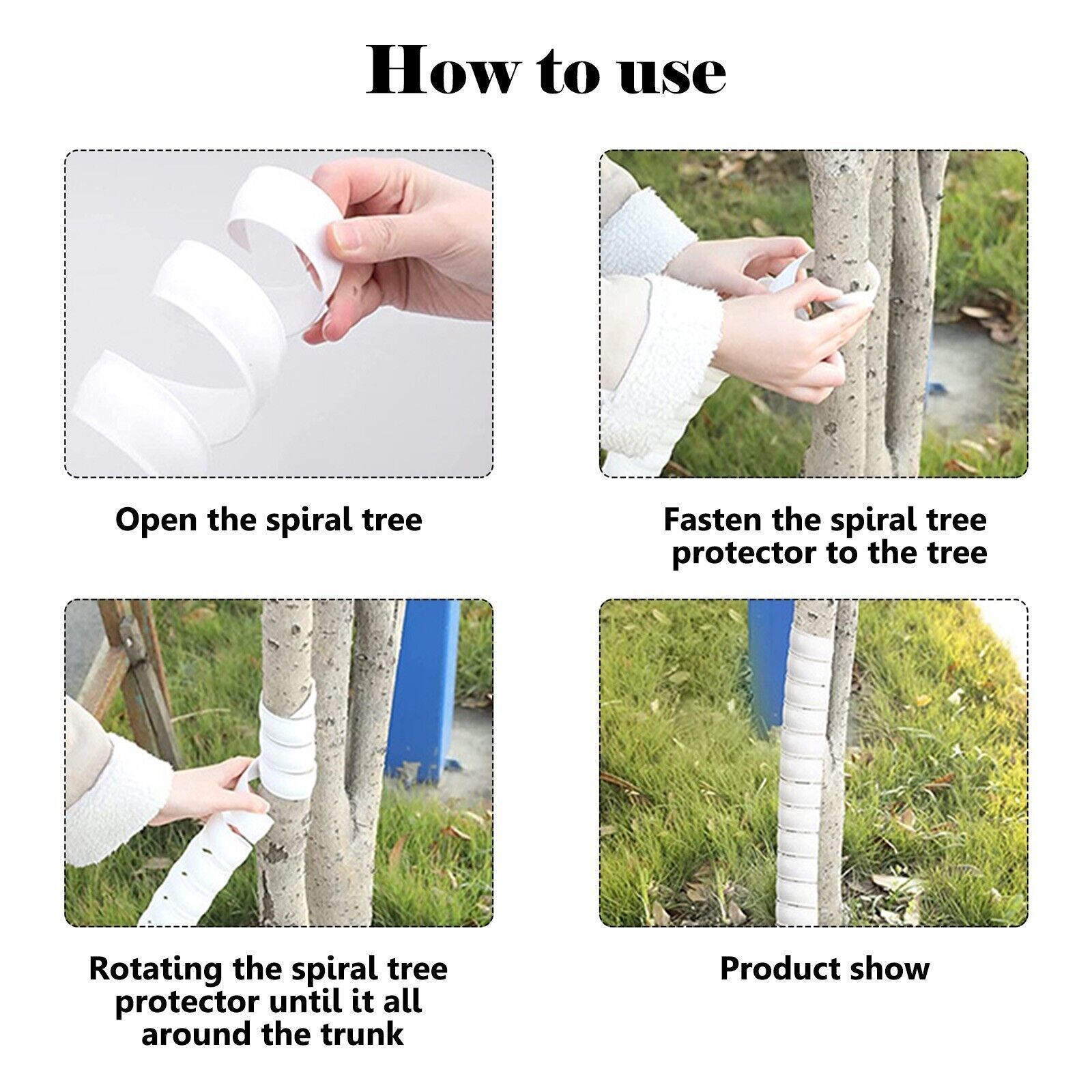 Spiral Tree Guard plant trunk protector plastic material tree guard