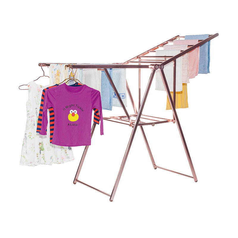 Popular Style Foldable Aluminum clothes drying rack laundry Hanger Stand hot sale