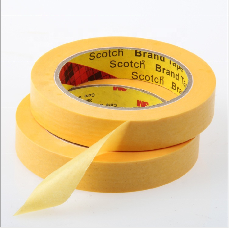 3M  Masking Tape Gold 244 High temperature resistant textured tape  High Precision Painter Tape Size customization