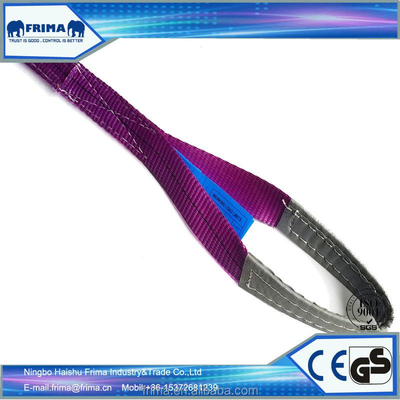 1Ton Polyester Lifting Webbing Soft Sling Belt for Crane Lifting