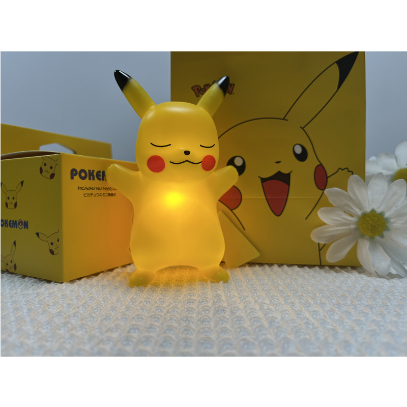 Hot Sale Touch Switch Control Cartoon Bedside Lamp Pikachu Night Light For Home Decoration Anime Cute Bedside Lamp for Kid