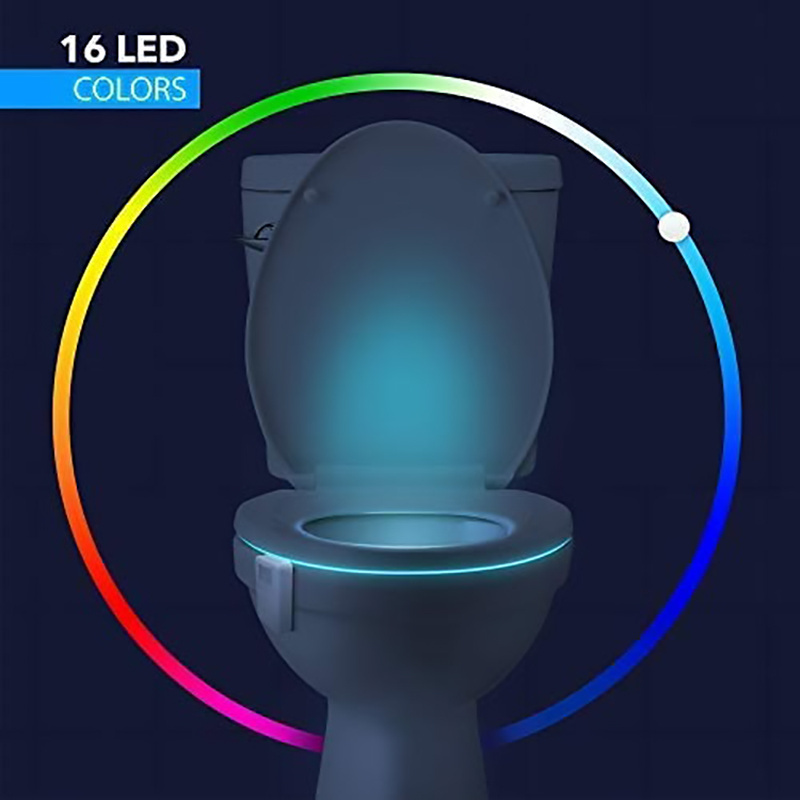 LED Toilet PIR Motion Sensor 16 Colors Changeable Lamp WC Light Toilet Bowl Light For Home