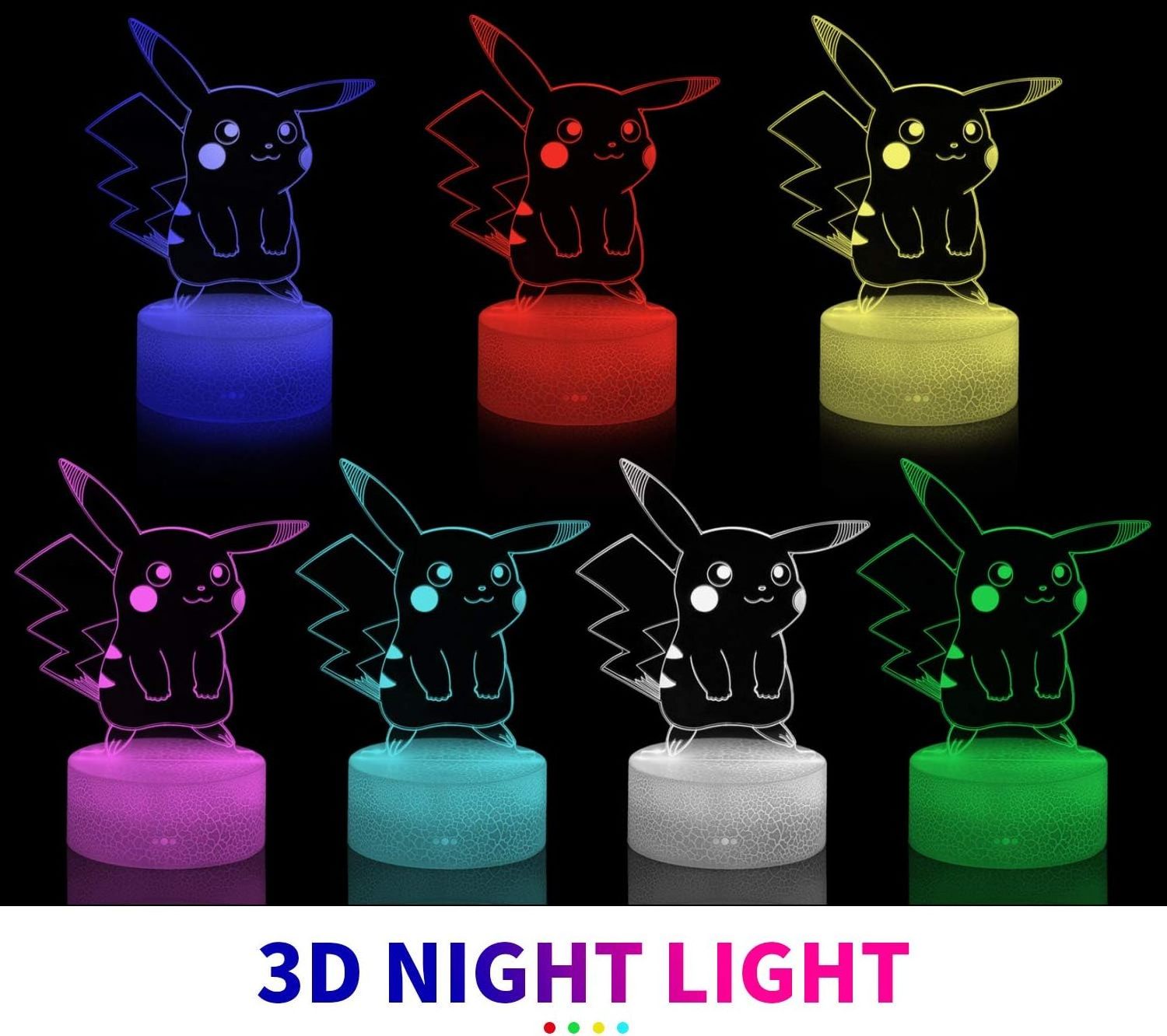 3a battery small plug in battery operated acrylic bts table lamp 3d led night touch light for kids home