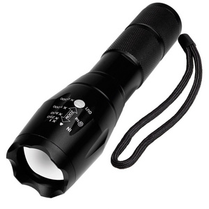 High Power Camping Waterproof Flash Light Set USB Rechargeable tactical Torches Telescopic Zoom Flashlights