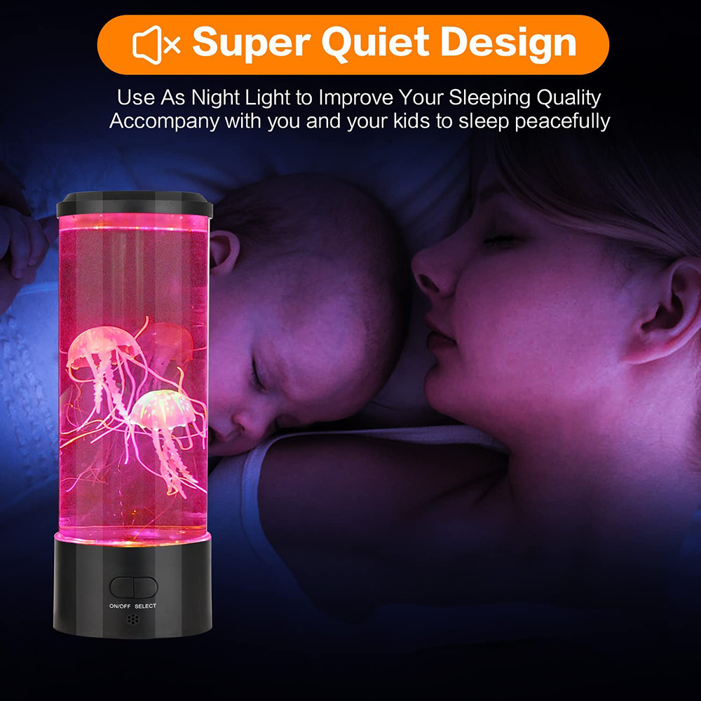 Hot Sales Night Light Color Changing Mood Led Fantasy Remote Control Aquarium Jellyfish Lava night Lamp