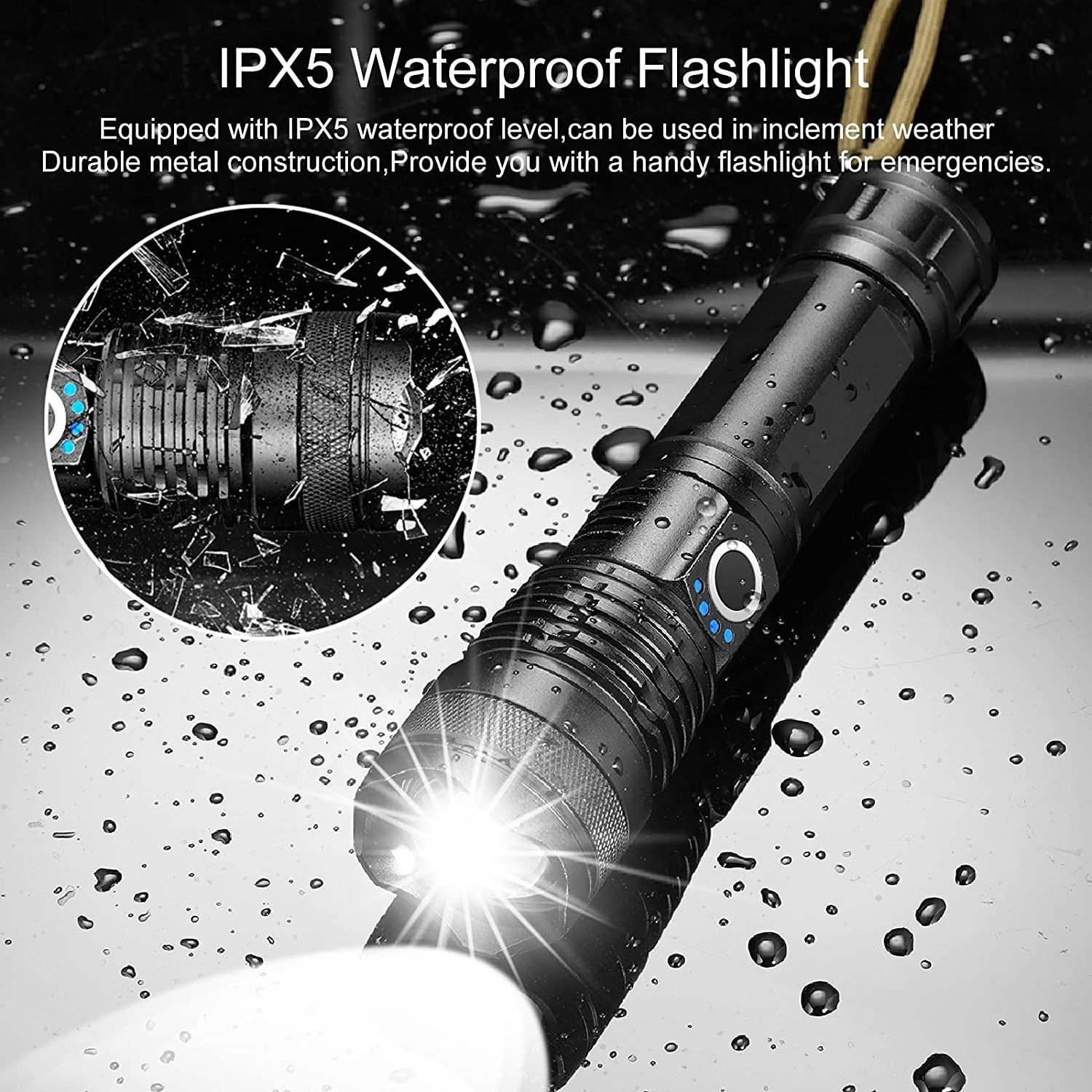 XHP 50 quality aluminum mini led pen flashlight with clip rechargeable battery tactical led flashlight