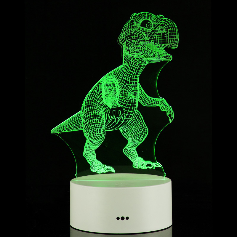 Smart home lights with Wood led light bedside lamp base lamparas led kids 3d night light base for acrylic led note board