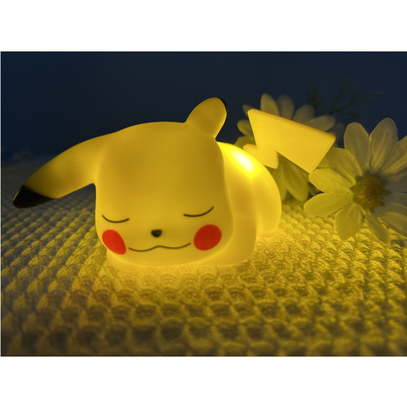 Hot Sale Touch Switch Control Cartoon Bedside Lamp Pikachu Night Light For Home Decoration Anime Cute Bedside Lamp for Kid