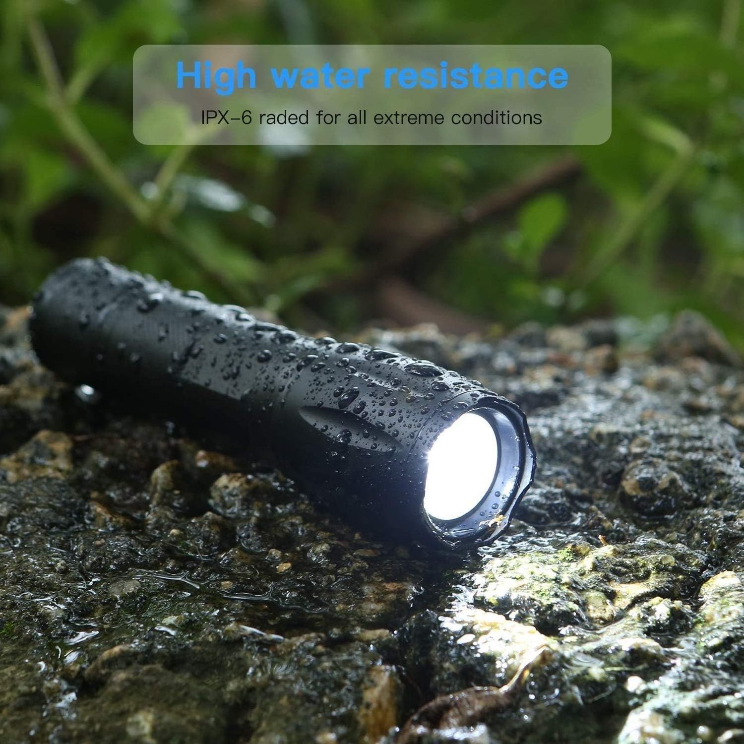 Small Flashlight Zoomable Waterproof Adjustable Brightness Flash Light Elitetac flashlight for Outdoor Emergency