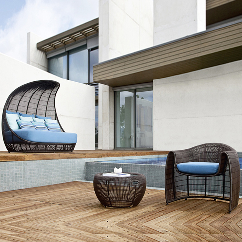 Modern Aluminum Garden Furniture With Cushions Water Proof Sectional Outdoor Furniture Sofa Set