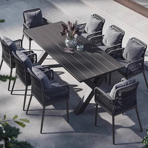 Nordic Designed Corner Top Sell Patio Outdoor Cast Iron Garden Table And Chairs Set For Coffee Shop