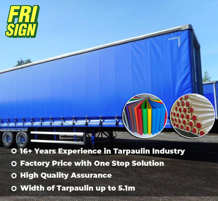 Tarp Cover PVC Coated Waterproof PVC tarpaulin heavy duty blue tarpaulin canvas tarp for trucks trailers &flatbeds eco friendly