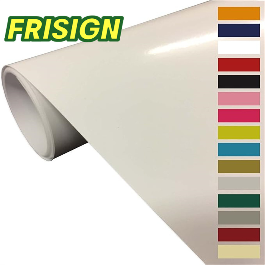 FRISIGN Hot selling Oracal 651 Transparent Glue Car Wrap Custom Advertising Color Cutting Self Adhesive Vinyl Roll