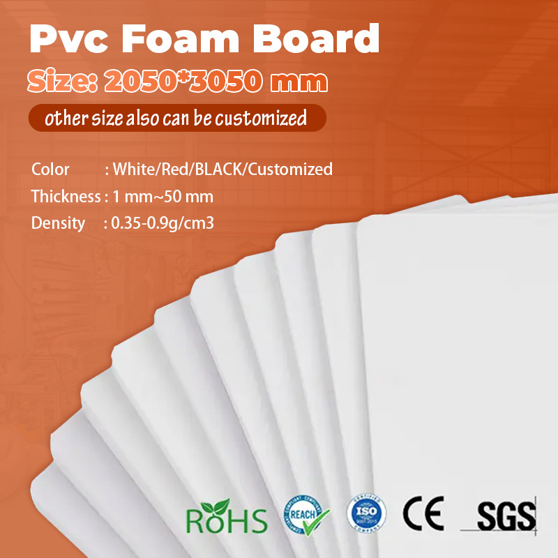 China Manufacturer 1220*2440mm 4mm 5mm 6mm 8mm 12mm 18mm 40mm White Colored High Density PVC Foam Board Sheet