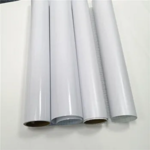 China Factory High Transparency Clear Holographic Inkjet Printing Media Photo Protection Glossy Cold Lamination Film Roll