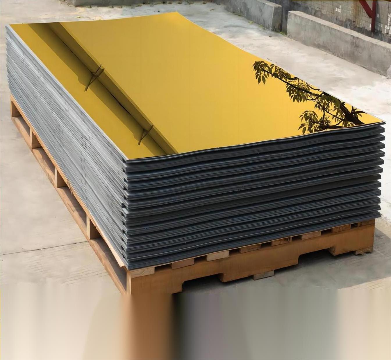 Factory Price Coloured PMMA Mirrored 1220*2240mm 3mm Gold Mirror Acrylic Plastic Mirror Sheet