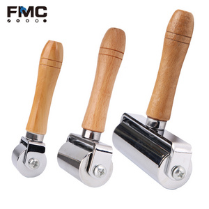 26/60/100mm Leather Press Edge Roller Leather handwork Tool Edge Creaser and Smoother Leather Glue Laminating Roller