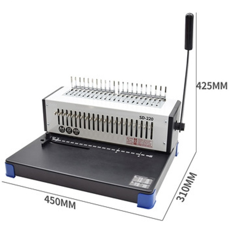 FRONT FN-220 comb binder office manual a4 comb binding machine