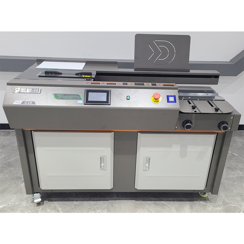 FRONT 340mm Glue Binder Automatic Perfect Binding Machine C20