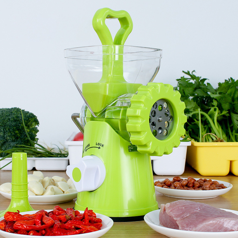 Manual Meat Grinder with Stainless Steel Blades Sausage Grinder Suction Base For Home Use Fast And Effortless For All Meats