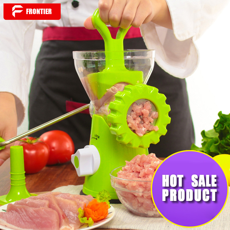 Manual Meat Grinder with Stainless Steel Blades Sausage Grinder Suction Base For Home Use Fast And Effortless For All Meats