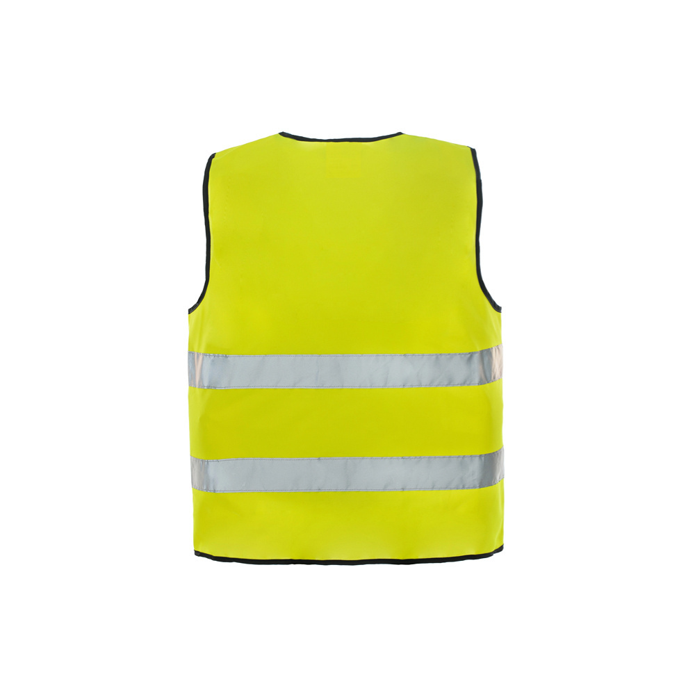 Fluorescent 100% polyester Sleeveless Safety Vest EN20471 3M reflective Work Vest