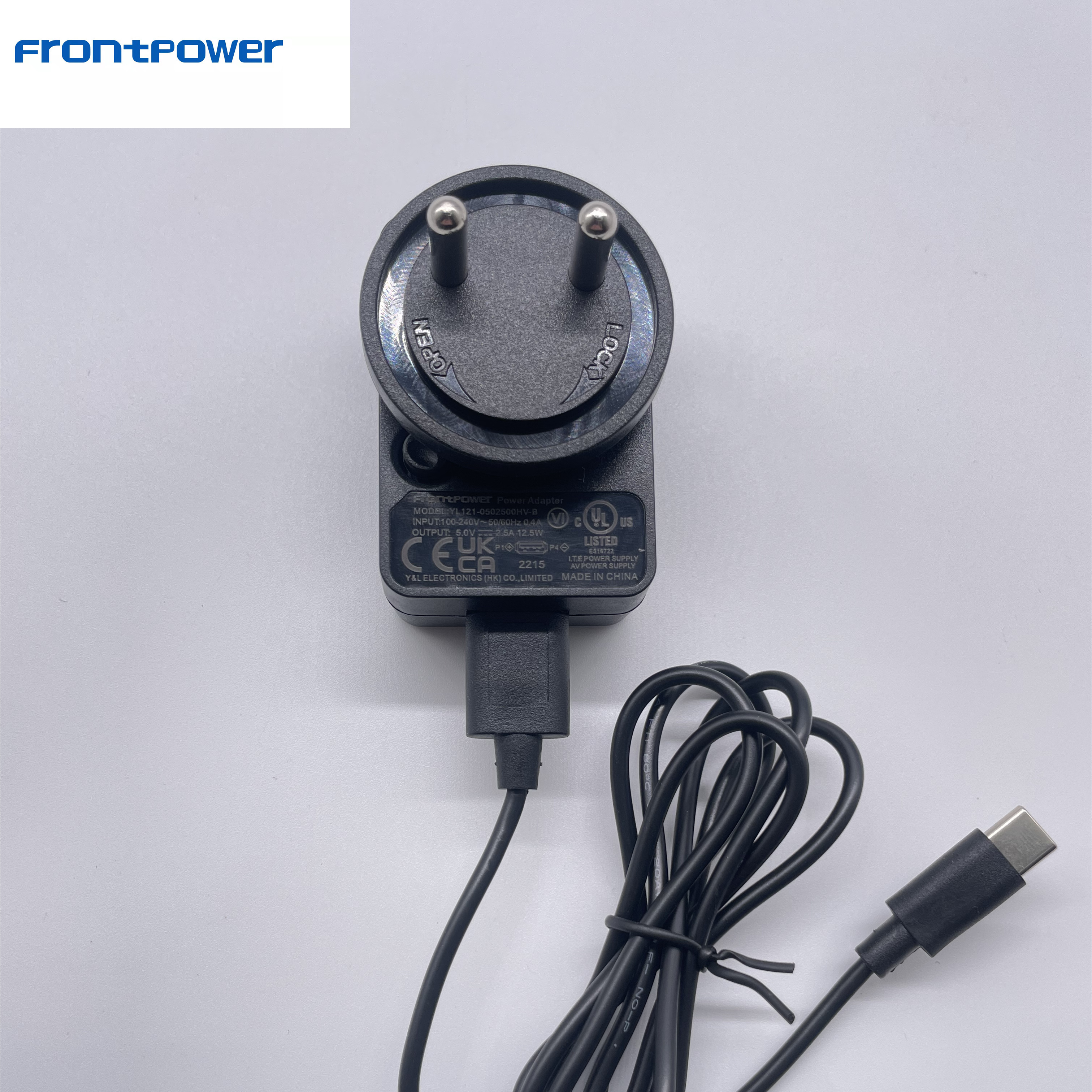 BIS UL CE GS UKCA KC PSE CCC certed 5V 3A 2A 2.5A detachable plug power adapter