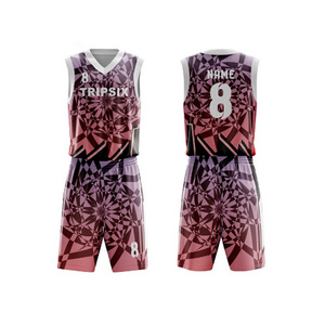 Newly sublimation printing Basketball uniform logo customize mens basketball jersey uniforms custom