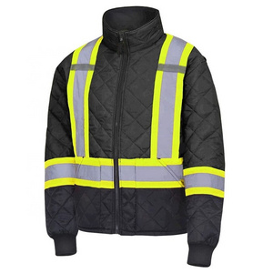 Customized Logo Work Wear For Men  House Men Hi-Vis Safety Jacket Reflective Coat Work Wear Winter Jacket 2022