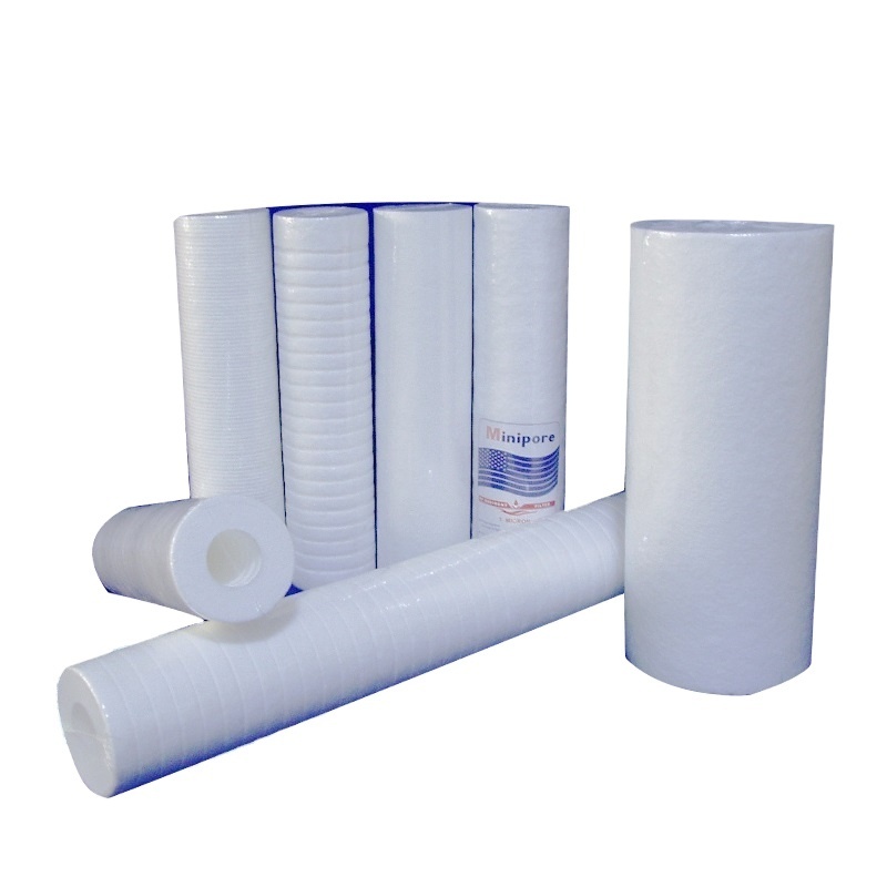 0.5 Micron Melt Blown Polypropylene Filter Cartridge Household Water Treatment PP Sediment Filter Cartridge