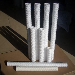 China Frotec 10"/20"/30"/40 Inch 1/5/100 Micron Fiberglass / PP/Cotton Yarn String Wound Filter Cartridge For RO Water System