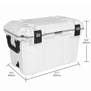 Customized Insulated Large 70 Litre insulation cooler box ice chest fishing chilly bin cooler for fish transportation