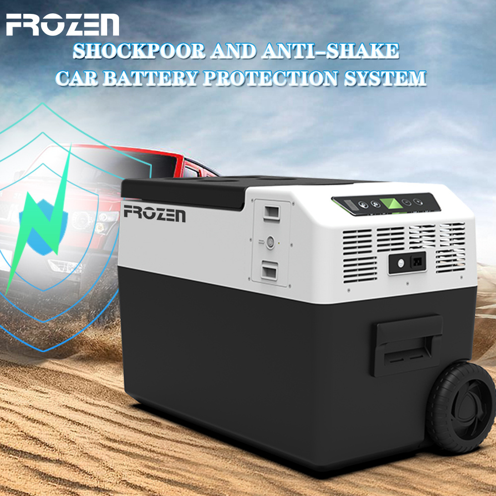 12V/24V fridge 40L Caravan Camping compressor car freezer portable refrigerator with RoHS