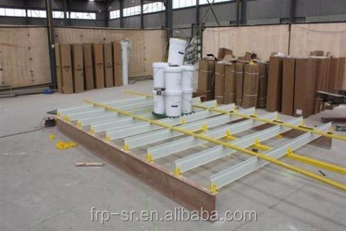 FRP pig pan floor support beam