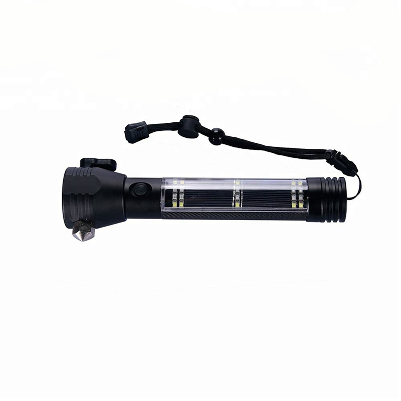 Multi-Functional  High Quality  Led Flashlight 9In 1 Safety Alarm Led Flashlight  Window Breaker