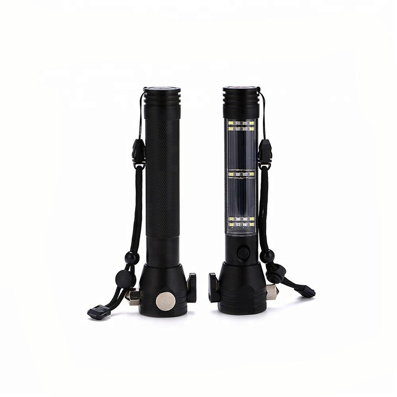 Multi-Functional  High Quality  Led Flashlight 9In 1 Safety Alarm Led Flashlight  Window Breaker