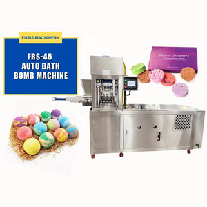 China full auto bath bomb make press mold form shampoo bar fizzy salt ball press mold make form pleat shrink wrap machine sale