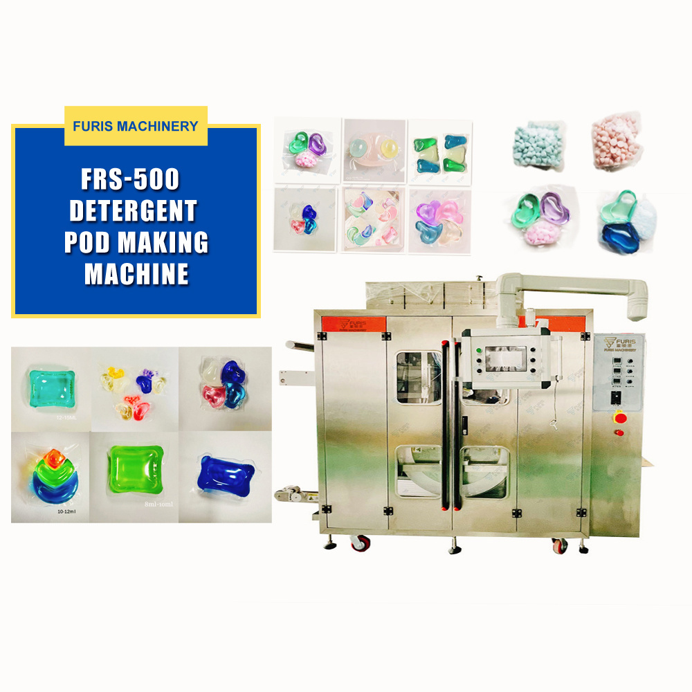 China hot sale detergent powder liquid pod washing tablet pva film packing machine factory supplier near me sealer price