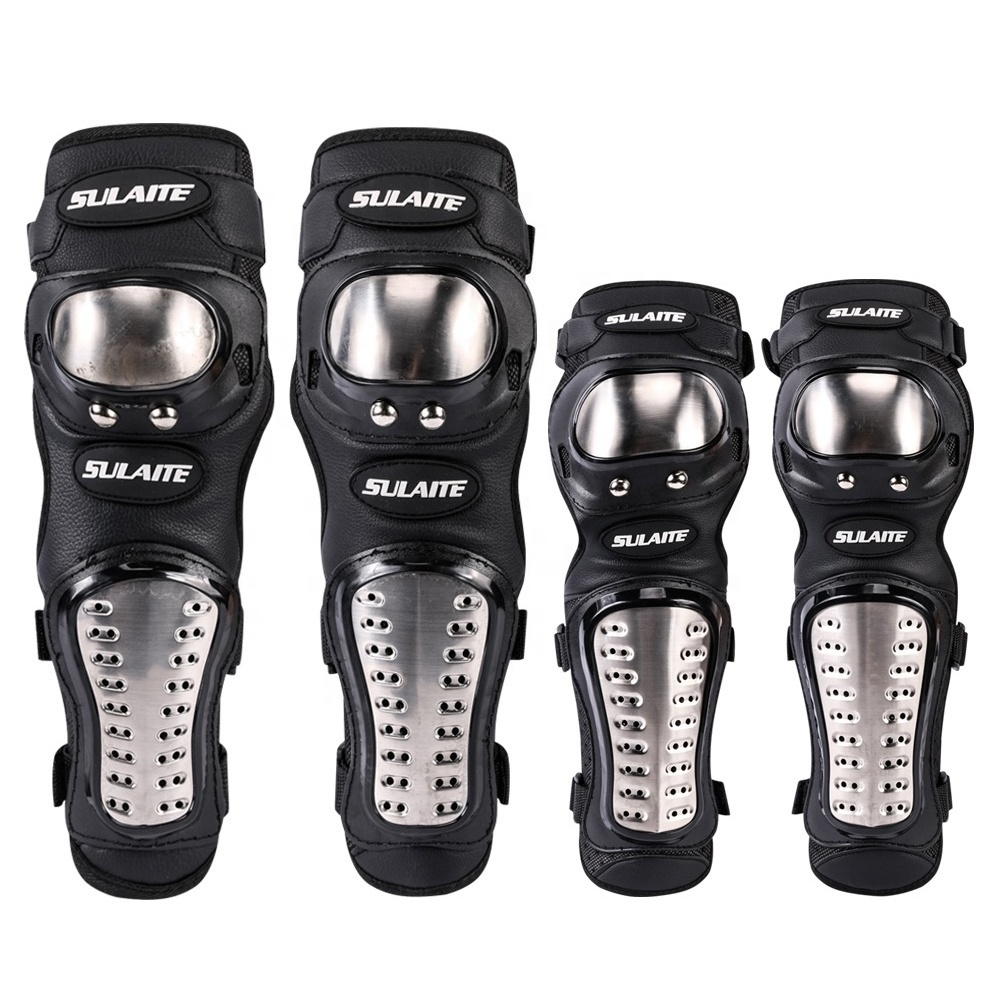 Motorcycle Riding Stainless Steel Off-Road Protective Guards Leg Guards Motorcycle Knee Elbow Guards