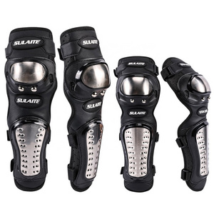 Motorcycle Riding Stainless Steel Off-Road Protective Guards Leg Guards Motorcycle Knee Elbow Guards