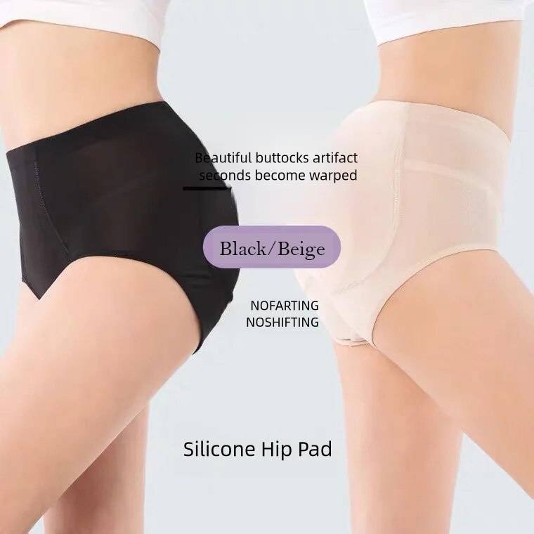 Hot Selling Cotton Breathable Tummy Control Butt Lifting Padded Panties OEM Women Silicone padded panties