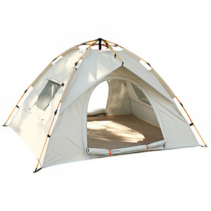 Tent Outdoor Portable Folding Fully Automatic Camping Beach Quick Opening Camping Silver Adhesive Coating Thickened Rainproof