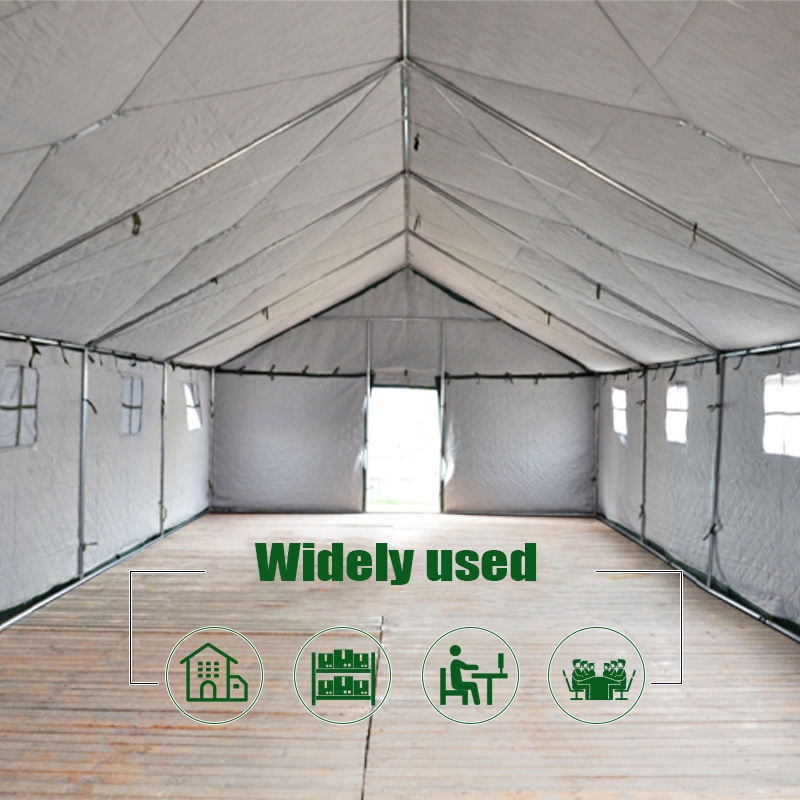 Outdoor rain shelter thickening warm epidemic prevention and disaster relief emergency project canvas tent factory direct sales